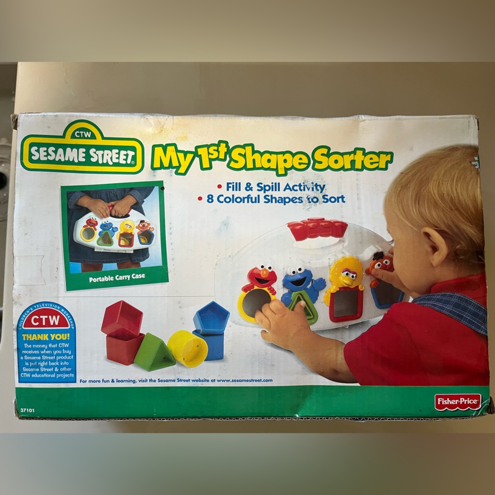 Vintage Sesame Street my first shape sorter new in box